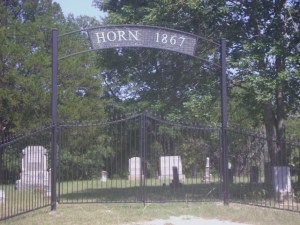 1867 Horn Family Cemetery Gate