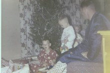 Dad oversees the excitement.