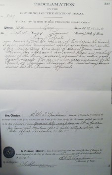 1905 Pardon granted to Mary Roberts